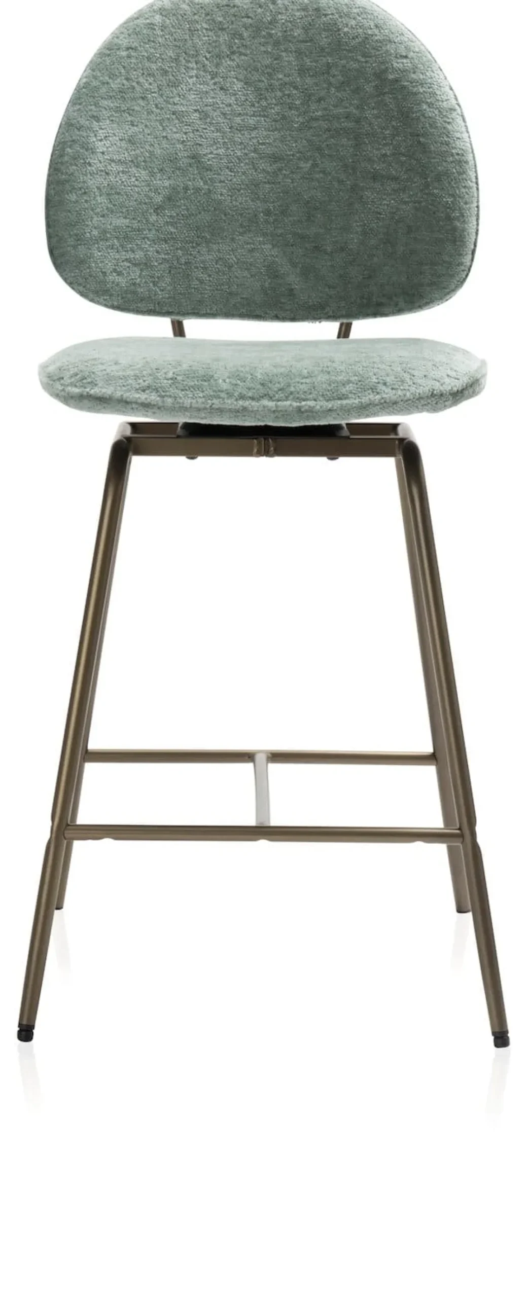XOOON Kjel barstoel champagne frame in de kleur Groen - COCOmaison^ Barkrukken En Barstoelen|Woonaccessoires
