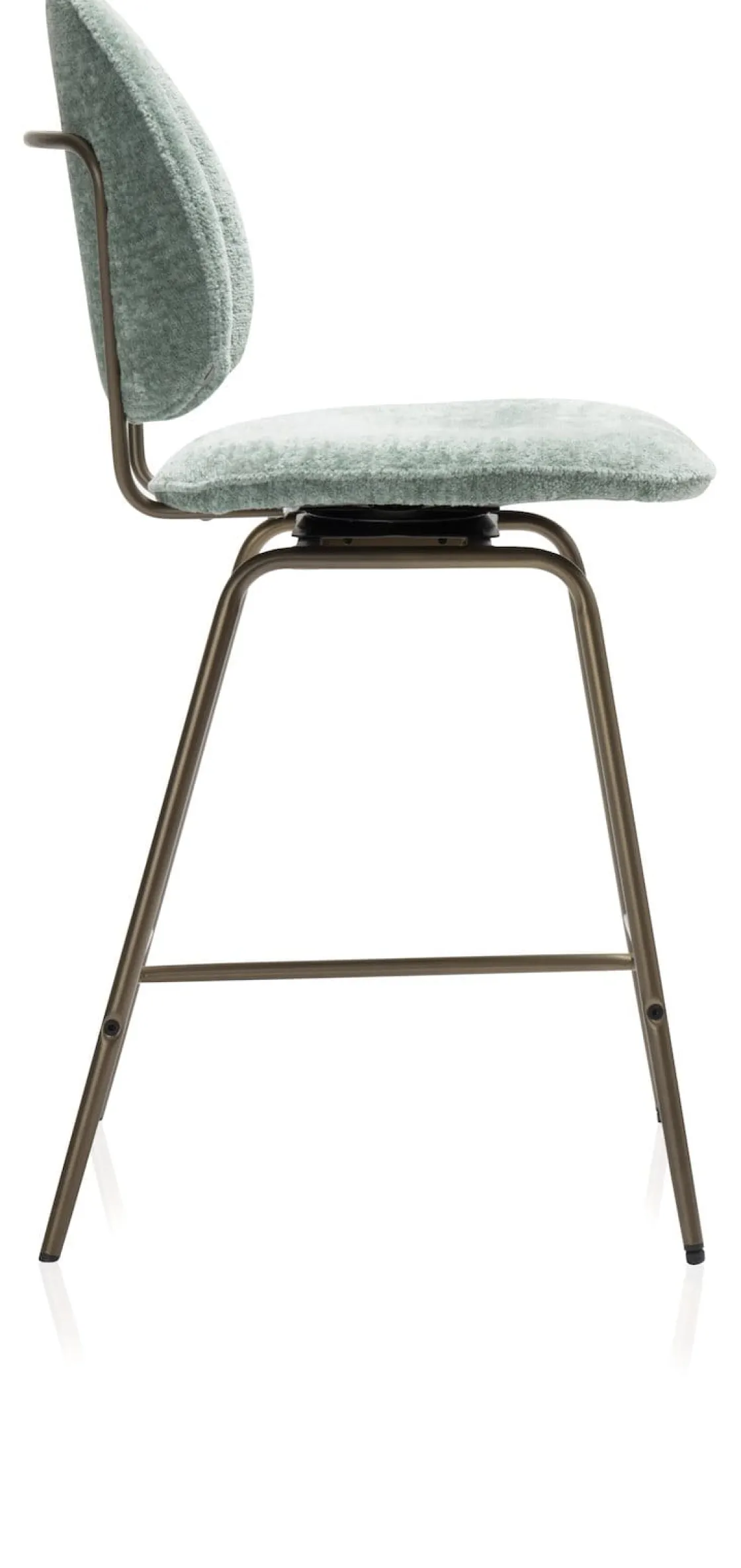XOOON Kjel barstoel champagne frame in de kleur Groen - COCOmaison^ Barkrukken En Barstoelen|Woonaccessoires