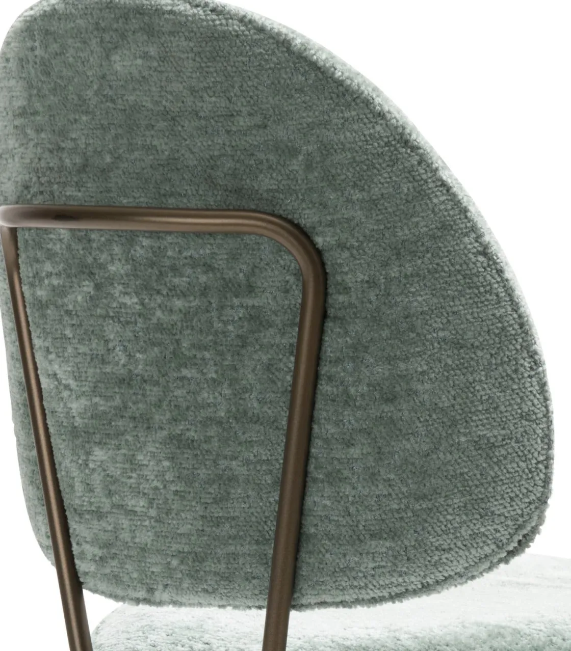 XOOON Kjel barstoel champagne frame in de kleur Groen - COCOmaison^ Barkrukken En Barstoelen|Woonaccessoires