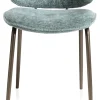 XOOON Kjel eetkamerstoel - champagne frame in de kleur Groen^ Eetkamerstoelen|Woonaccessoires
