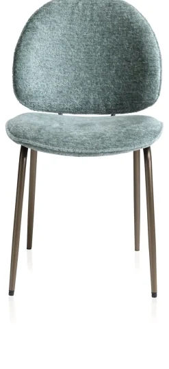 XOOON Kjel eetkamerstoel - champagne frame in de kleur Groen^ Eetkamerstoelen|Woonaccessoires
