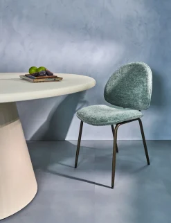 XOOON Kjel eetkamerstoel - champagne frame in de kleur Groen^ Eetkamerstoelen|Woonaccessoires