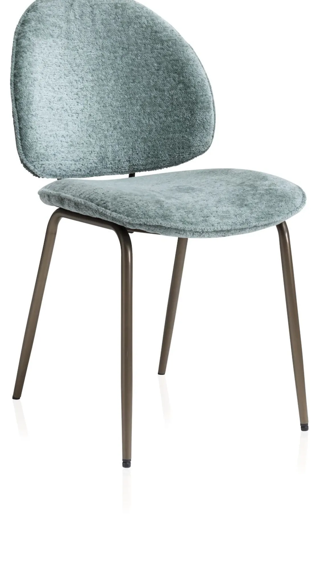 XOOON Kjel eetkamerstoel - champagne frame in de kleur Groen^ Eetkamerstoelen|Woonaccessoires