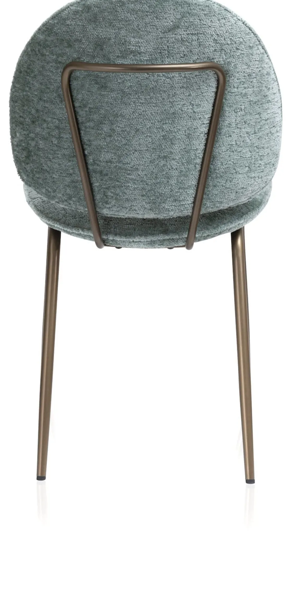 XOOON Kjel eetkamerstoel - champagne frame in de kleur Groen^ Eetkamerstoelen|Woonaccessoires