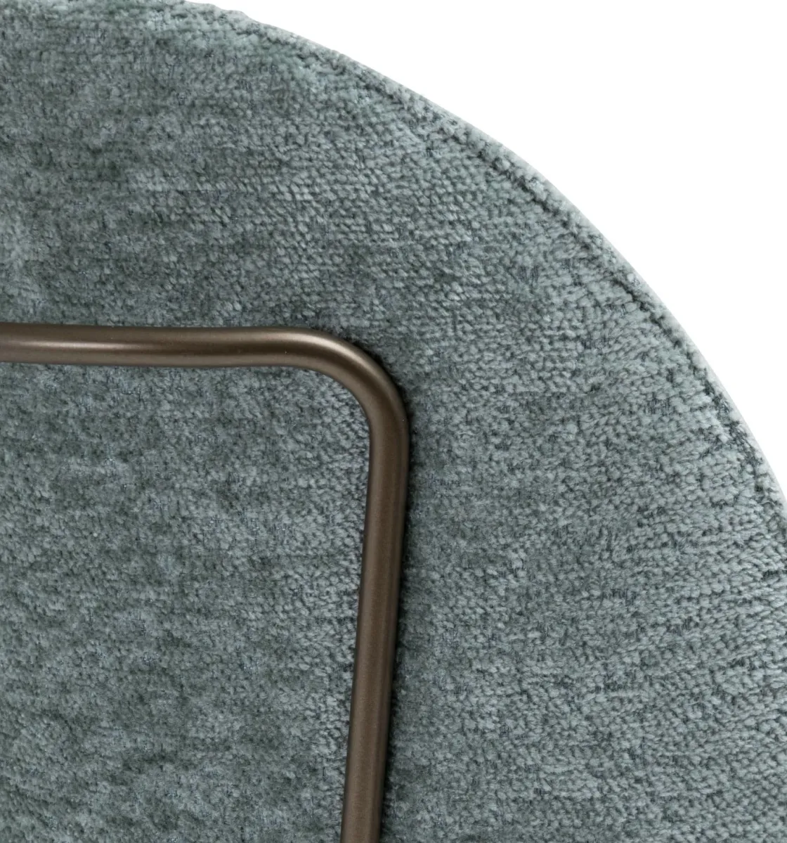XOOON Kjel eetkamerstoel - champagne frame in de kleur Groen^ Eetkamerstoelen|Woonaccessoires