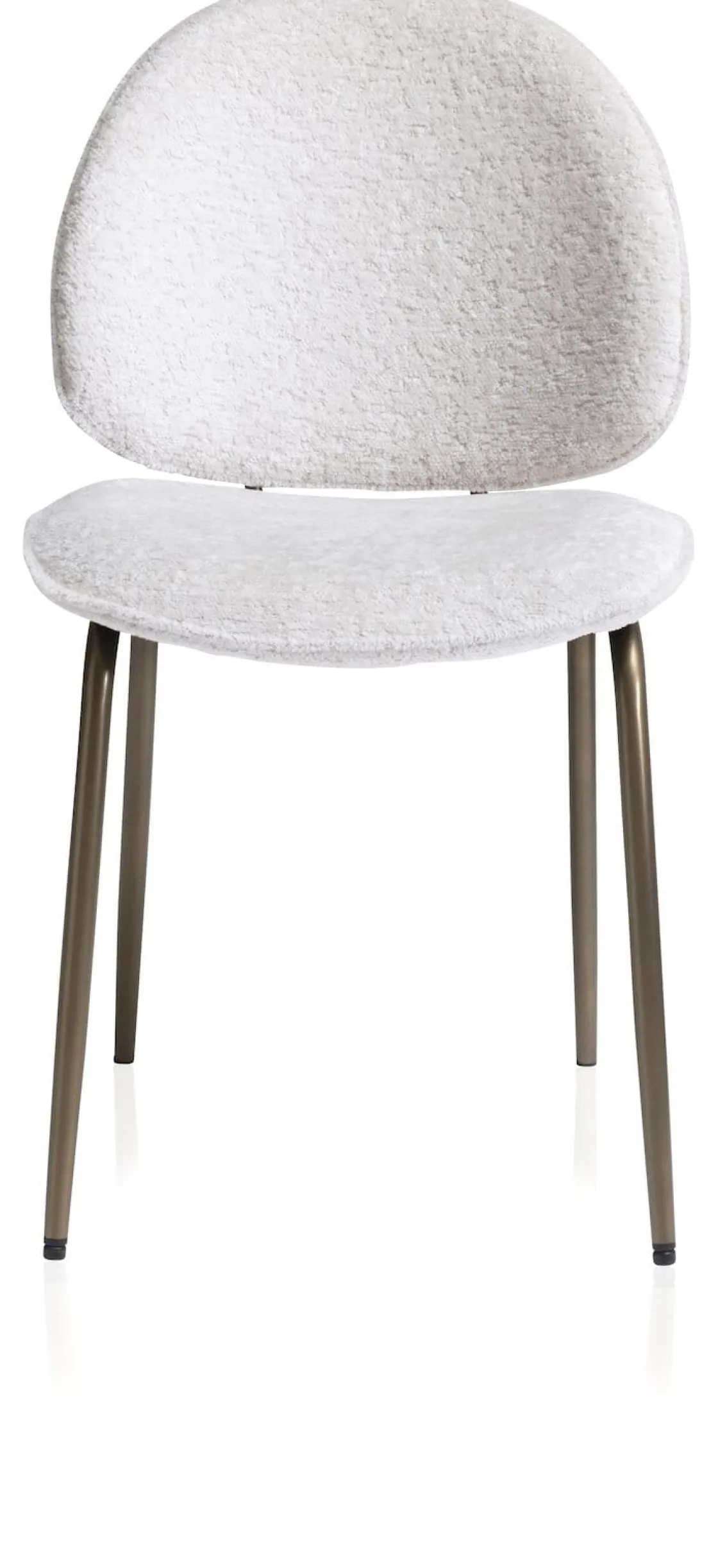 XOOON Kjel eetkamerstoel - champagne frame in de kleur Crème^ Eetkamerstoelen|Woonaccessoires