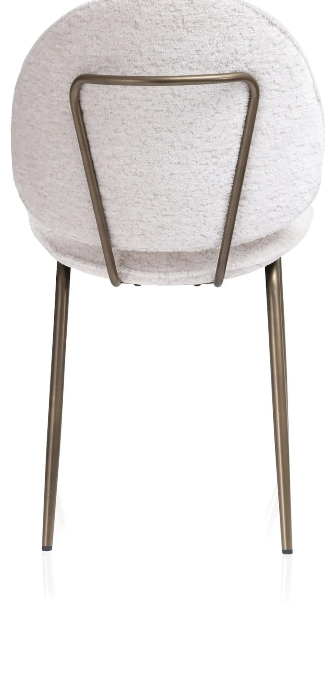 XOOON Kjel eetkamerstoel - champagne frame in de kleur Crème^ Eetkamerstoelen|Woonaccessoires