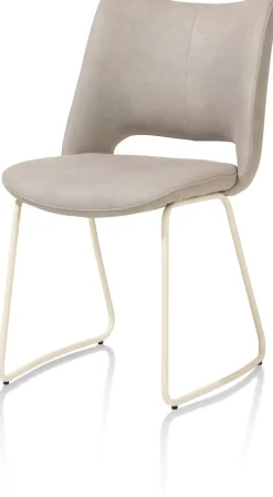 XOOON KODI eetkamerstoel - frame nebbia - stof Pala - lichtgrijs^ Eetkamerstoelen