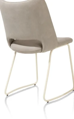 XOOON KODI eetkamerstoel - frame nebbia - stof Pala - lichtgrijs^ Eetkamerstoelen