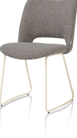 XOOON KODI eetkamerstoel - frame nebbia - stof Brioni - leverkleur^ Eetkamerstoelen