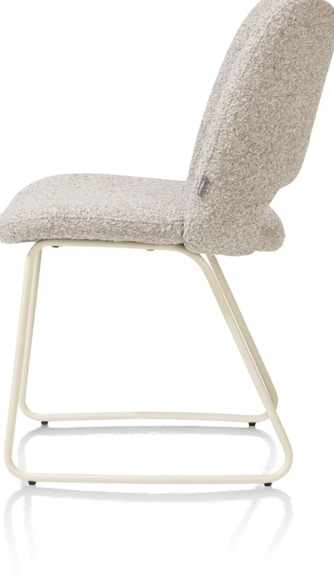 XOOON KODI eetkamerstoel - frame nebbia - stof Brioni - kiezel^ Eetkamerstoelen
