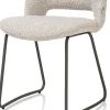 XOOON KODI eetkamerstoel - frame graphite - stof Brioni - kiezel^ Eetkamerstoelen