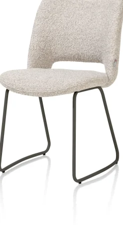 XOOON KODI eetkamerstoel - frame graphite - stof Brioni - kiezel^ Eetkamerstoelen
