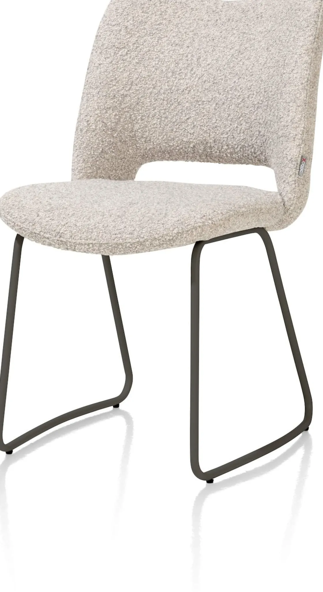 XOOON KODI eetkamerstoel - frame graphite - stof Brioni - kiezel^ Eetkamerstoelen