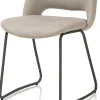 XOOON KODI eetkamerstoel - frame graphite - stof Pala - lichtgrijs^ Eetkamerstoelen