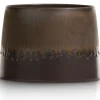 XOOON Lara keramieken bloempot met metallic finish H17cm^ Woonaccessoires