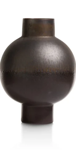 XOOON Lara keramieken vaas met metallic finish H38cm - COCOmaison^ Woonaccessoires