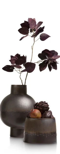 XOOON Lara keramieken vaas met metallic finish H38cm - COCOmaison^ Woonaccessoires