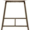 XOOON Lexi, barstoel - steelbrown - draaibaar - stof Cloudy - beige^ Barkrukken En Barstoelen