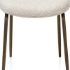 XOOON Lexi, eetkamerstoel - steelbrown - stof Cloudy - beige^ Eetkamerstoelen