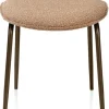 XOOON Lexi, eetkamerstoel - steelbrown - stof Cloudy - Okergeel^ Eetkamerstoelen