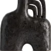 XOOON Lina vaas H21cm in de kleur Zwart - COCOmaison^ Woonaccessoires