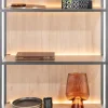 XOOON LINDFIELD boekenkast 80 cm - 5-niches (+ LED) - eiken look^ Bergkasten|Boekenkasten