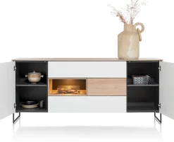 XOOON LINDFIELD dressoir 200 cm - eiken look^ Dressoirs