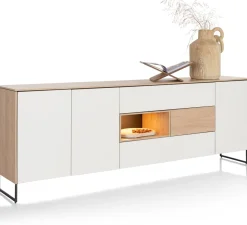 XOOON LINDFIELD dressoir 240 cm - eiken look^ Dressoirs