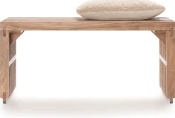 XOOON Lino bankje (96cm) in kleur Naturel van COCOmaison^ Woonaccessoires|Poef/Hockers