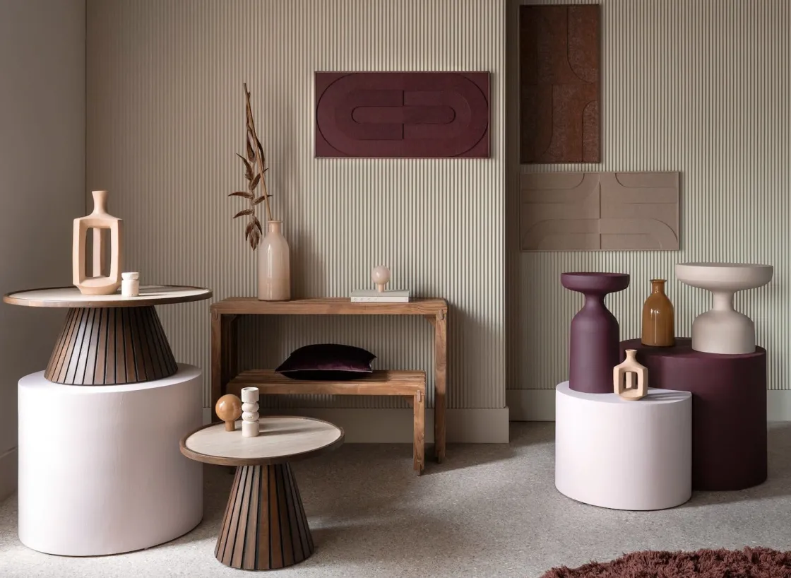 XOOON Lino bankje (96cm) in kleur Naturel van COCOmaison^ Woonaccessoires|Poef/Hockers