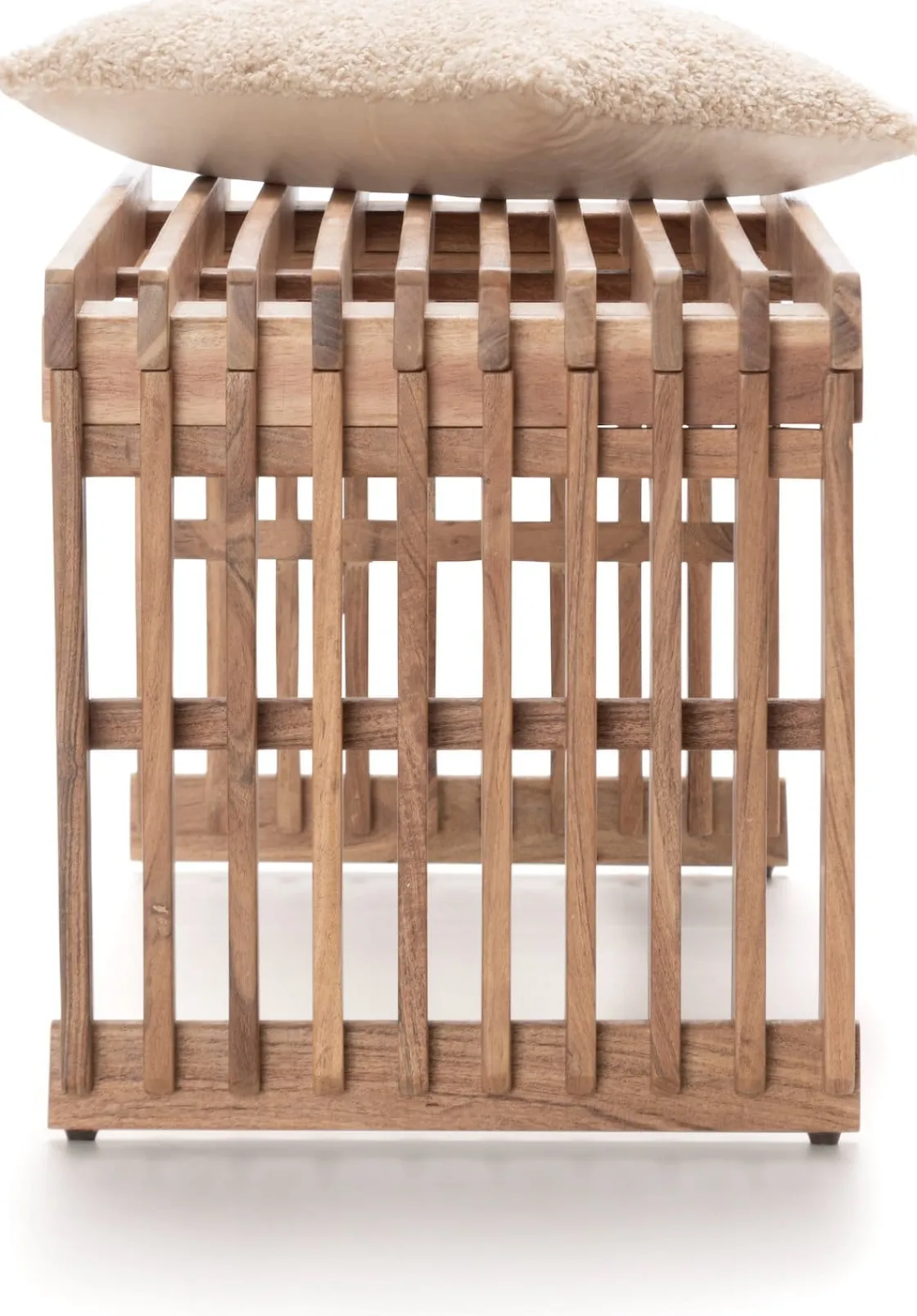 XOOON Lino bankje (96cm) in kleur Naturel van COCOmaison^ Woonaccessoires|Poef/Hockers