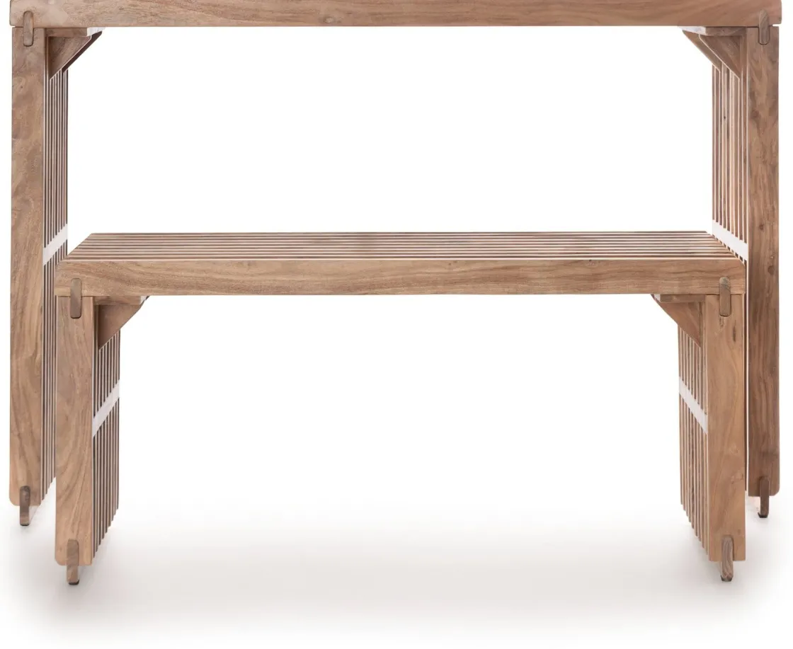 XOOON Lino bankje (96cm) in kleur Naturel van COCOmaison^ Woonaccessoires|Poef/Hockers