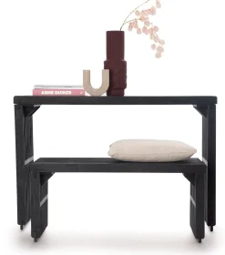 XOOON Lino bankje (96cm) in kleur Zwart van COCOmaison^ Poef/Hockers|Woonaccessoires