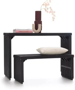 XOOON Lino bankje (96cm) in kleur Zwart van COCOmaison^ Poef/Hockers|Woonaccessoires