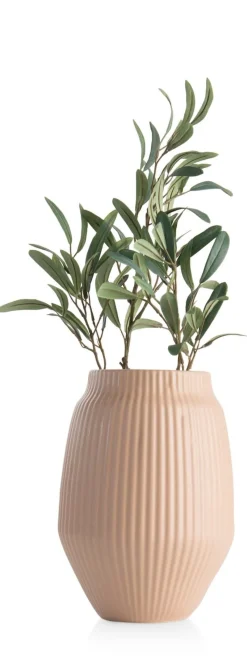 XOOON Liv vaas H28cm in de kleur Beige - COCOmaison^ Woonaccessoires