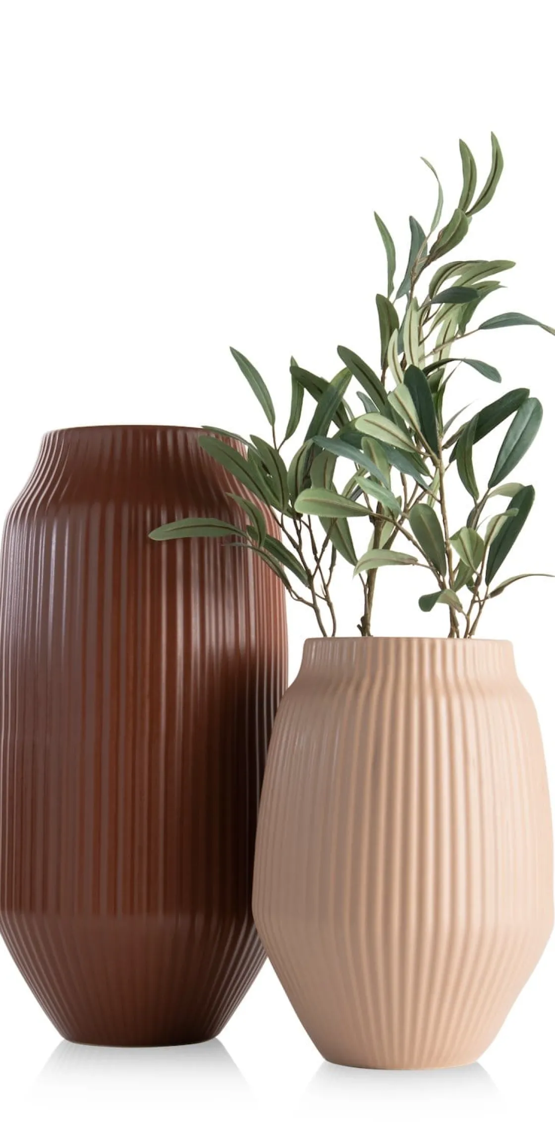 XOOON Liv vaas H28cm in de kleur Beige - COCOmaison^ Woonaccessoires