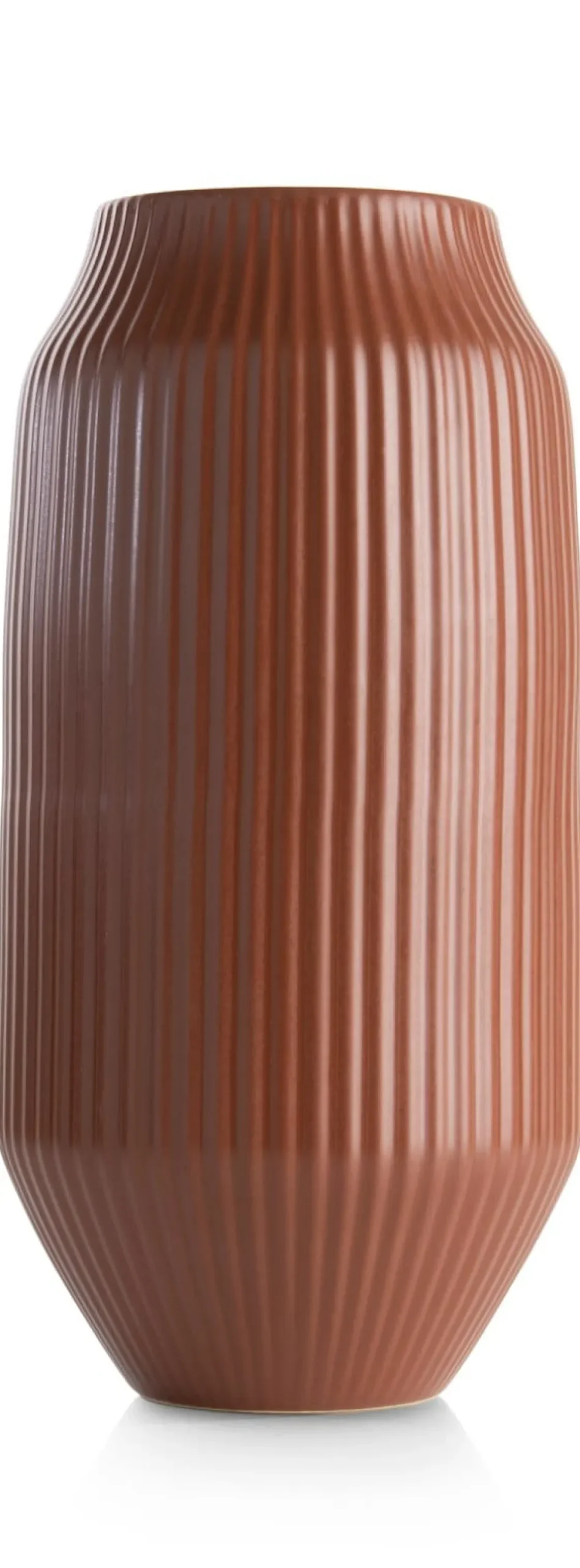 XOOON Liv vaas H44cm in de kleur Terra Cotta - COCOmaison^ Woonaccessoires