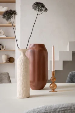 XOOON Liv vaas H44cm in de kleur Terra Cotta - COCOmaison^ Woonaccessoires