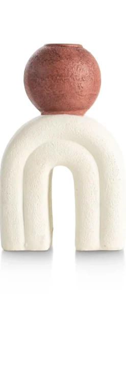 XOOON Lot kandelaar H15,5cm in de kleur Crème - COCOmaison^ Woonaccessoires