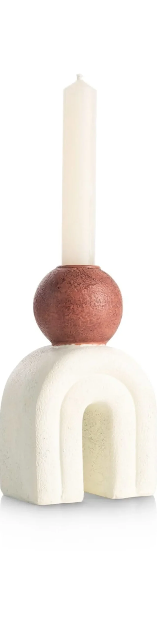 XOOON Lot kandelaar H15,5cm in de kleur Crème - COCOmaison^ Woonaccessoires