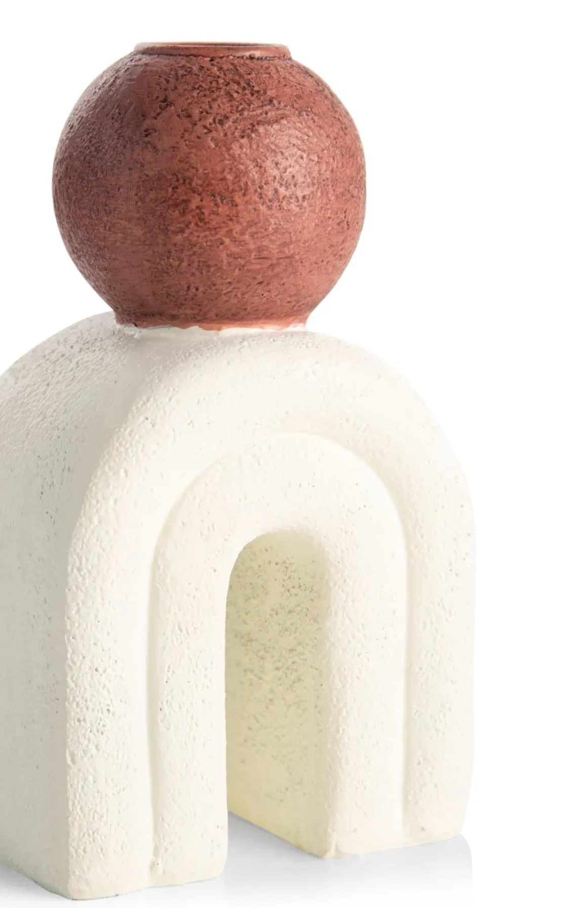 XOOON Lot kandelaar H15,5cm in de kleur Crème - COCOmaison^ Woonaccessoires