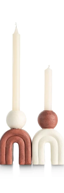 XOOON Lot kandelaar H15,5cm in de kleur Bruin - COCOmaison^ Woonaccessoires