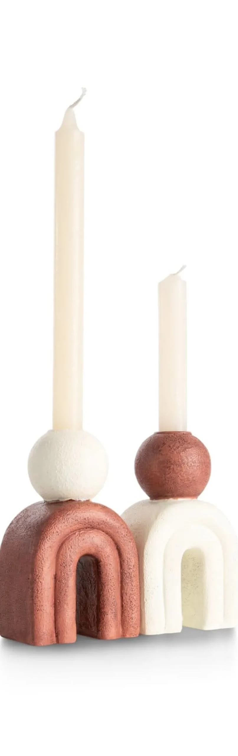 XOOON Lot kandelaar H15,5cm in de kleur Bruin - COCOmaison^ Woonaccessoires