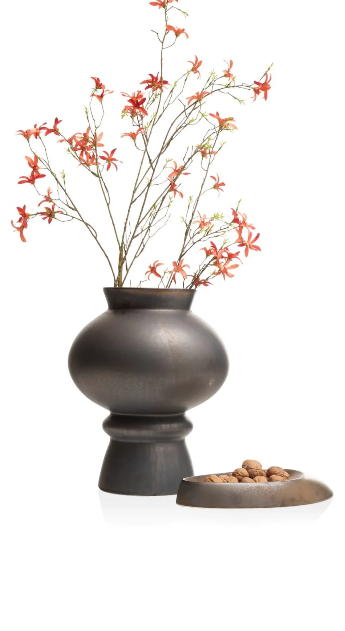 XOOON Lovia vaas (H43cm) in de kleur Bruin - COCOmaison^ Woonaccessoires