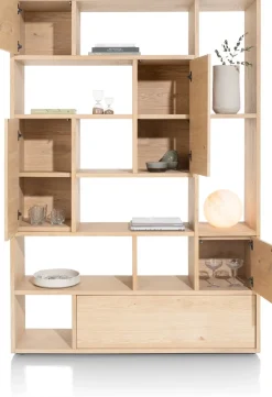 XOOON LUGANA roomdivider 150 cm - naturel eiken^ Bergkasten|Boekenkasten