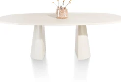 XOOON LUND eetkamertafel ovaal (240x120cm) cone poot -^ Tafelconfigurator|Eettafels
