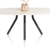 XOOON LUND eetkamertafel ovaal 270 x 120 cm. centrale poot lang -^ Tafelconfigurator|Eettafels