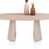 XOOON Lund, eetkamertafel ovaal 210 x 120 cm. - stone-skin - cone poot - Desert^ Tafelconfigurator|Eettafels