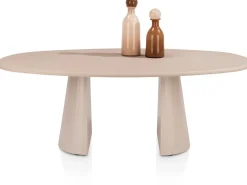XOOON Lund, eetkamertafel ovaal 210 x 120 cm. - stone-skin - cone poot - Desert^ Tafelconfigurator|Eettafels